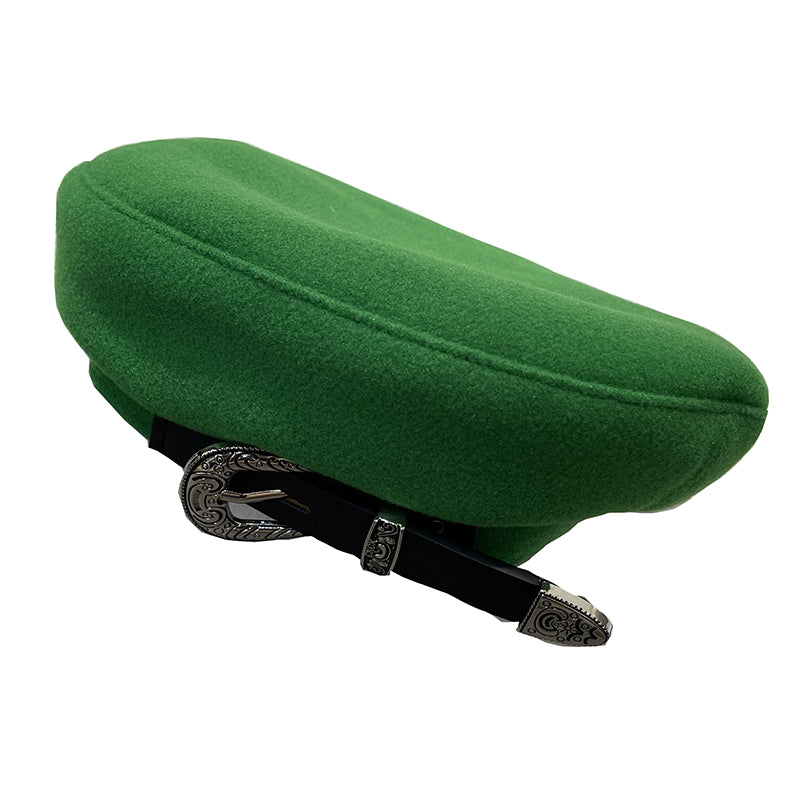 European and American style belt decorated beret