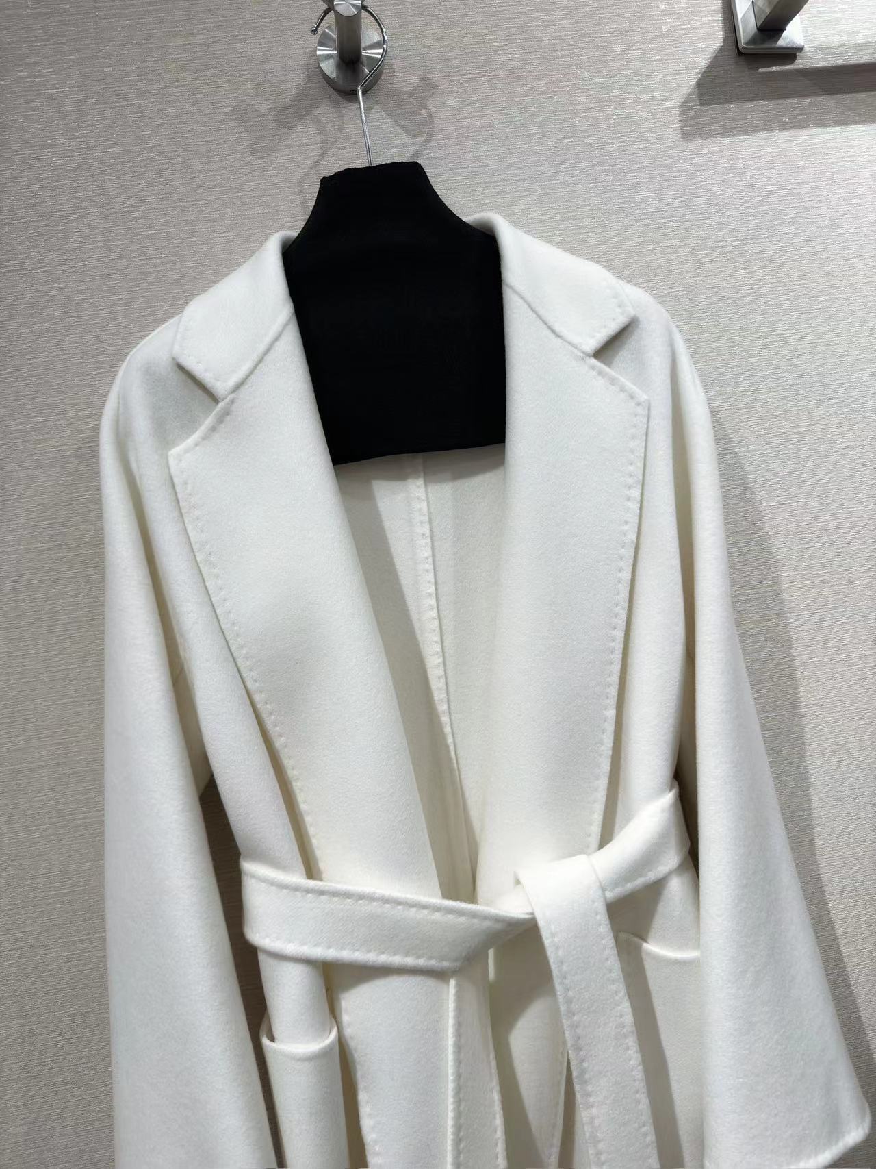 Double-faced cashmere coat bathrobe