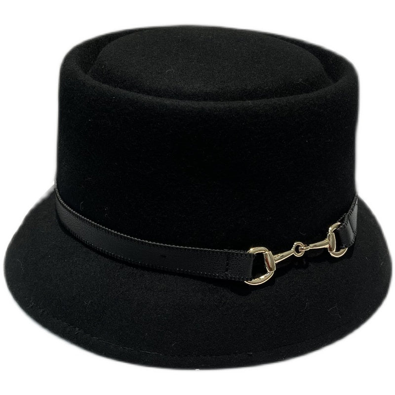 British vintage pure wool basin hat