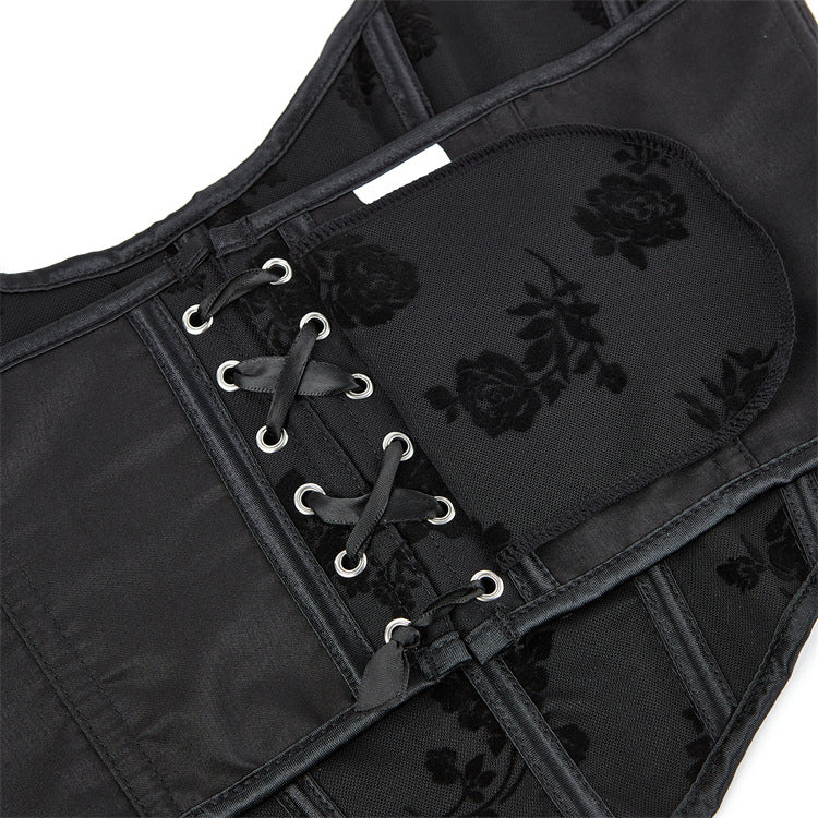 European and American halter neck fishbone corset waist backless inner sling