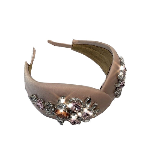 Korean style sponge super glitter headband with diamonds