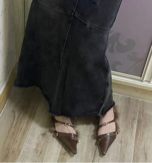 Women's personalized furry shoes mules