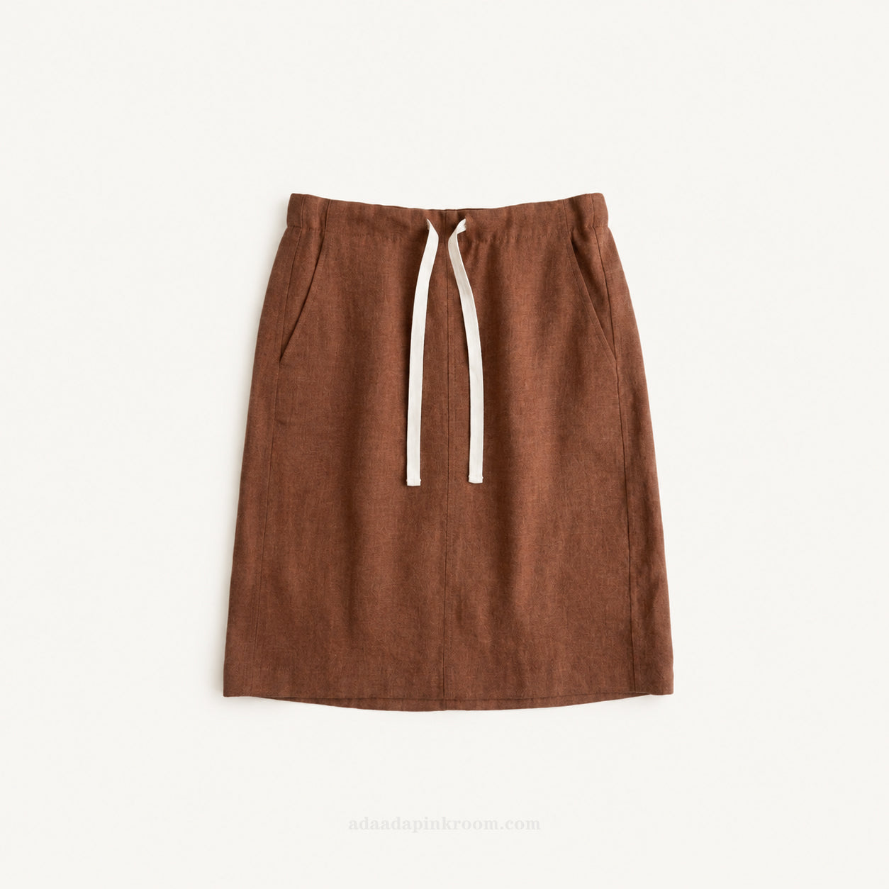 Drawstring Midi Skirt