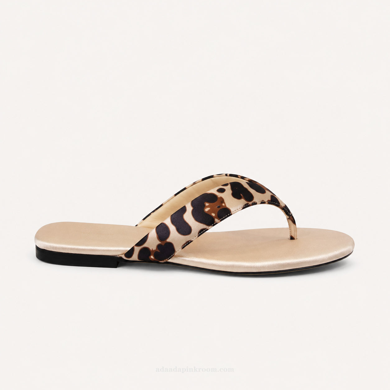 Leopard Print Flat Sandals