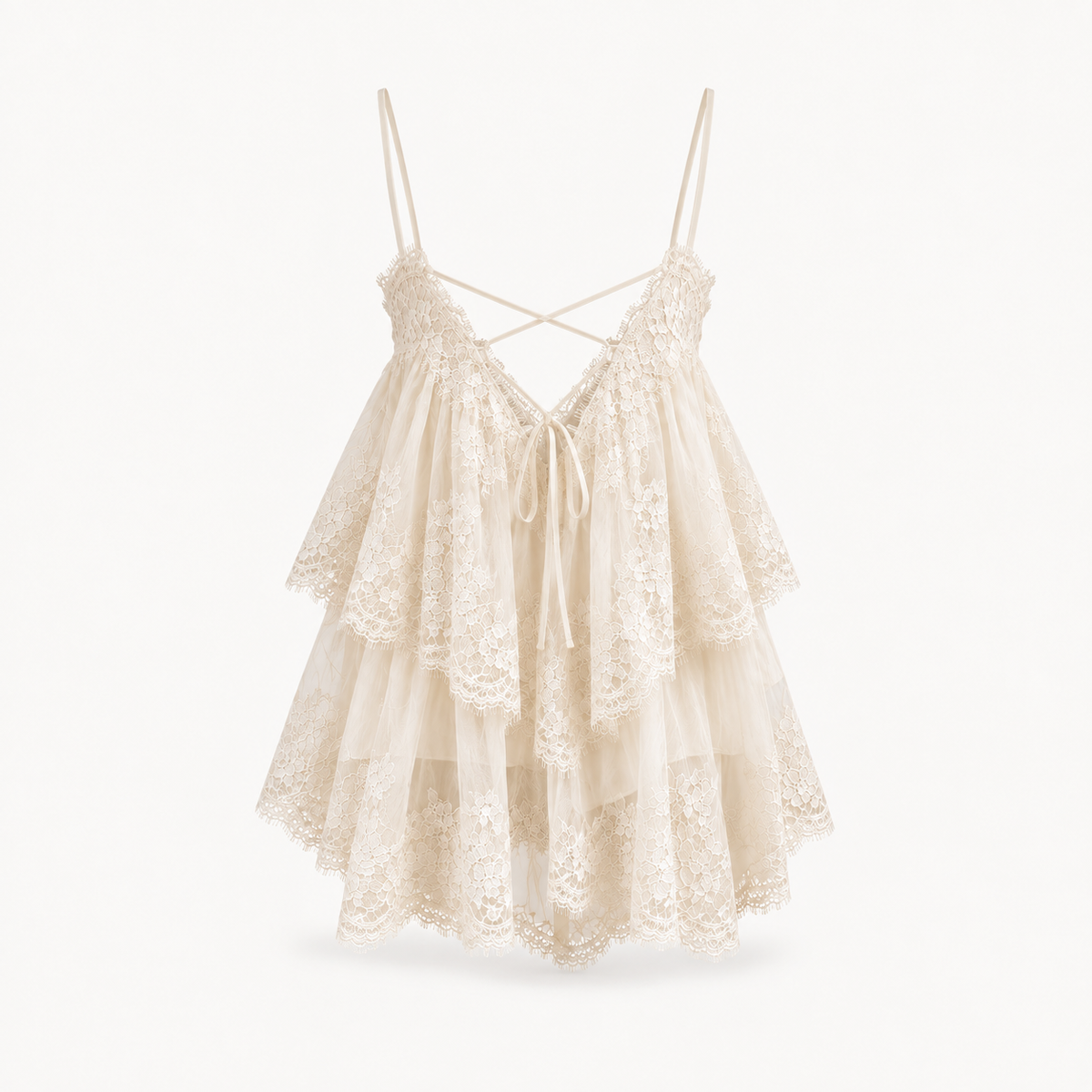 Daisy Lace Layered Cami Top