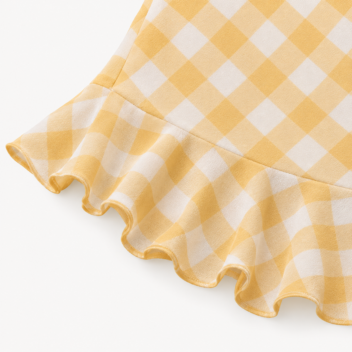 Marigold Ruffle Hem Midi Dress