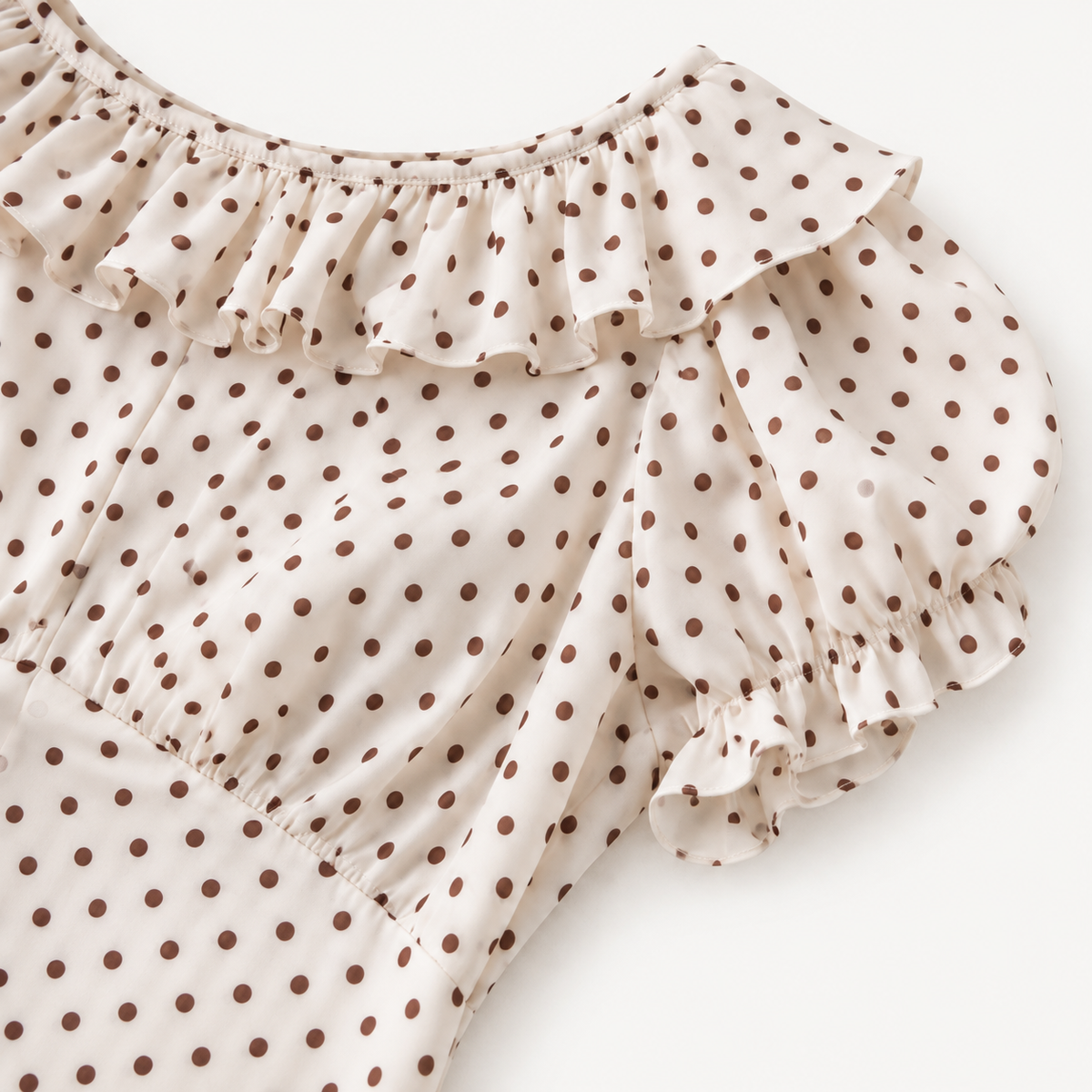 Siena Polka Dot Ruffle Maxi Dress
