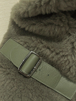Biker Teddy Bear Alpaca Fur Jacket