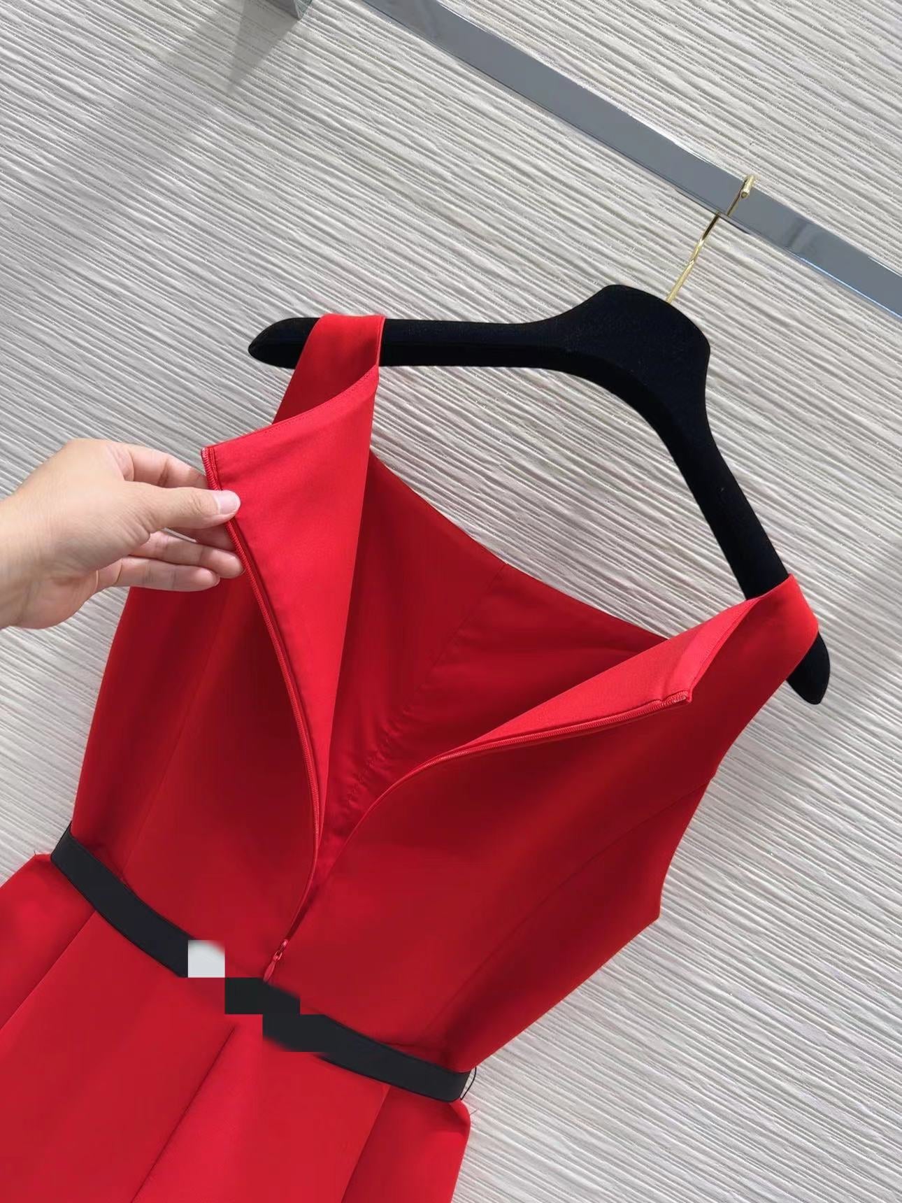 Bow Sleeveless Suspender Dress