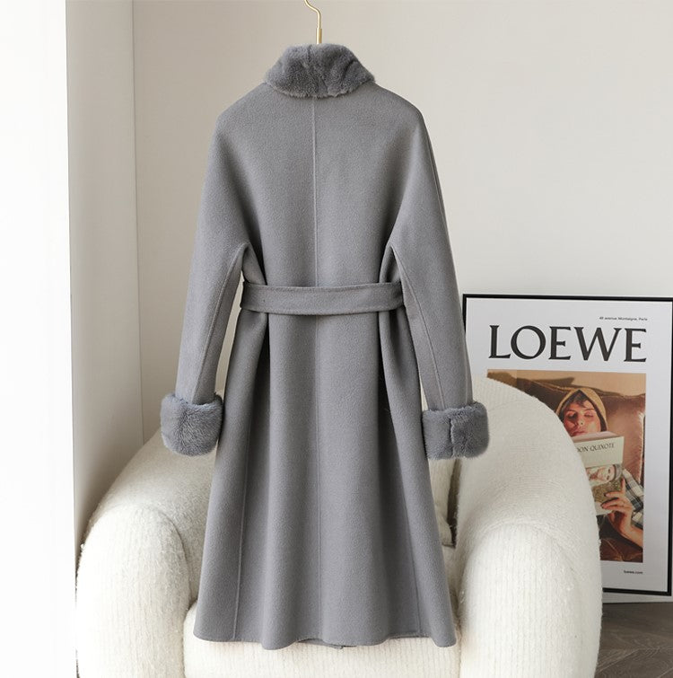 Double-faced cashmere coat