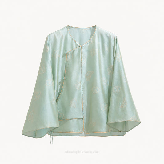 Mulberry Silk Jacquard Jacket