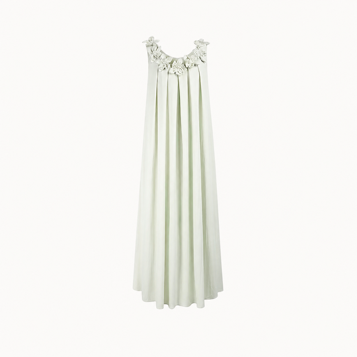 FLORAL APPLIQUÉ MAXI DRESS