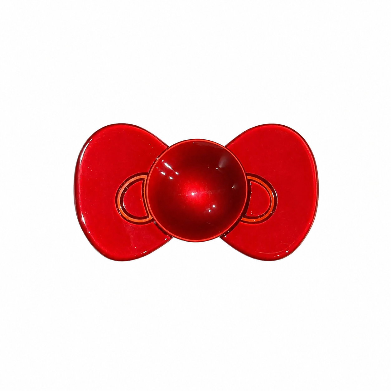 Bow Clip in Candy Apple Pop