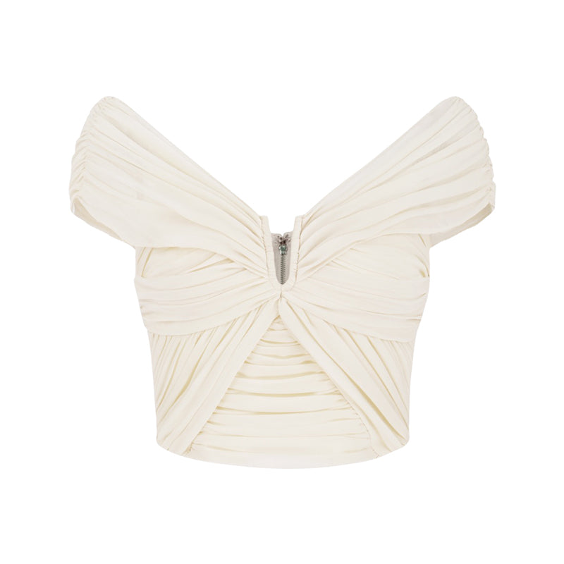 Pleated camisole top
