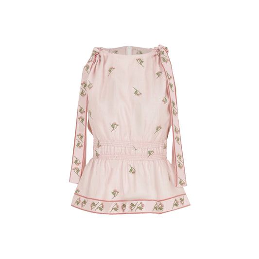 Floral suspender dress