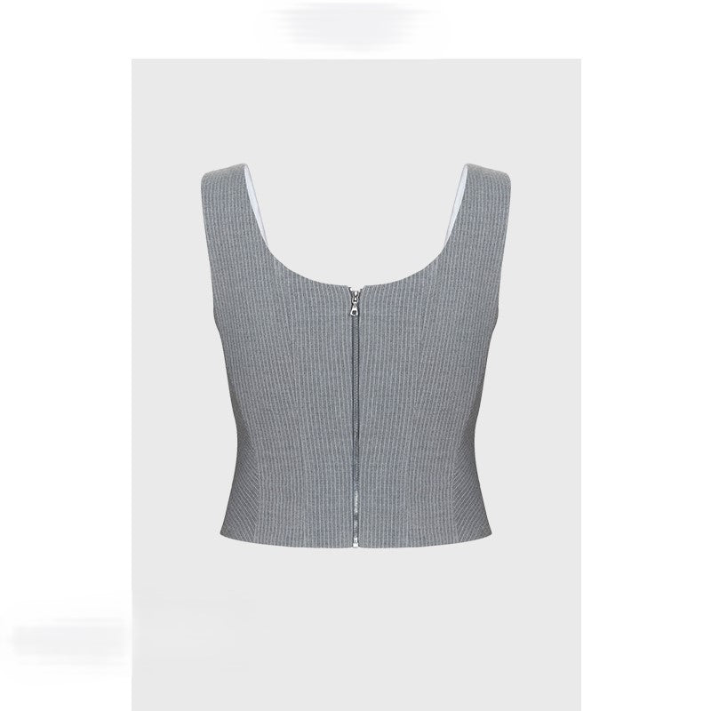 Short striped camisole