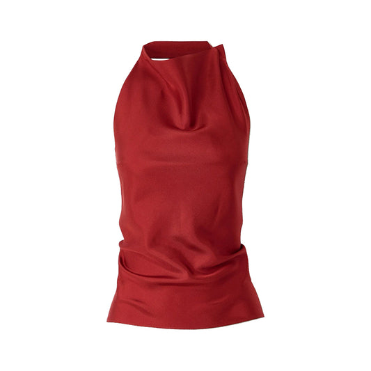 Red Halter Tank Top