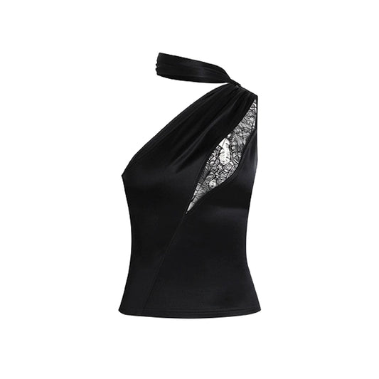 Black halterneck short sexy pure lust style