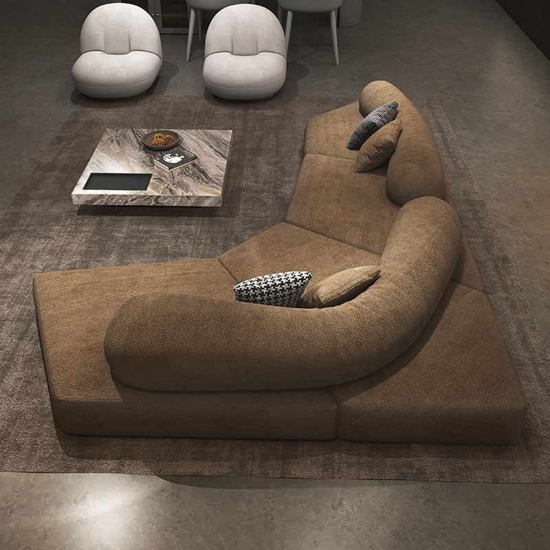 Rock sofa living room sofa Italian minimalist fabric villa module double-sided special-shaped sofa