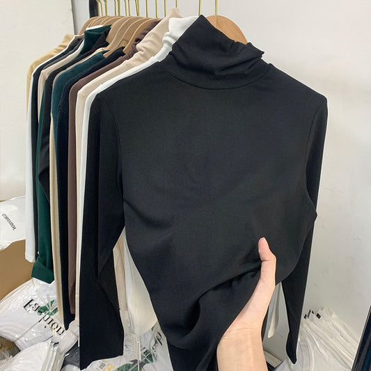 Long-sleeved T-shirt white top