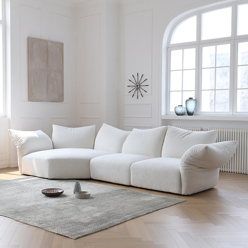 Italian minimalist petal sofa designer creative special-shaped modular sofa corner fabric sofa
