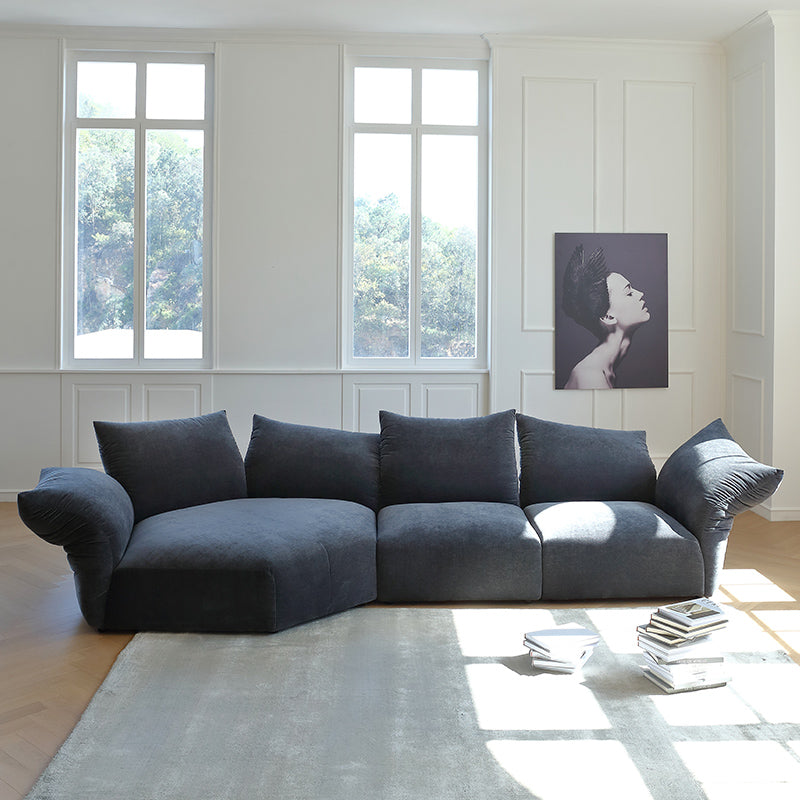 Italian minimalist petal sofa designer creative special-shaped modular sofa corner fabric sofa