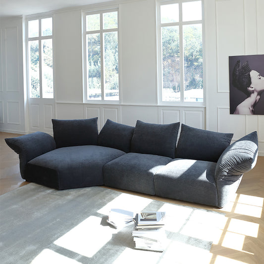 Italian minimalist petal sofa designer creative special-shaped modular sofa corner fabric sofa