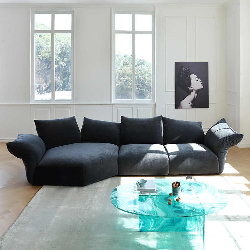 Italian minimalist petal sofa designer creative special-shaped modular sofa corner fabric sofa