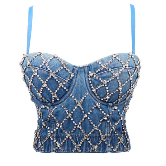 Tube top waist and fishbone vest