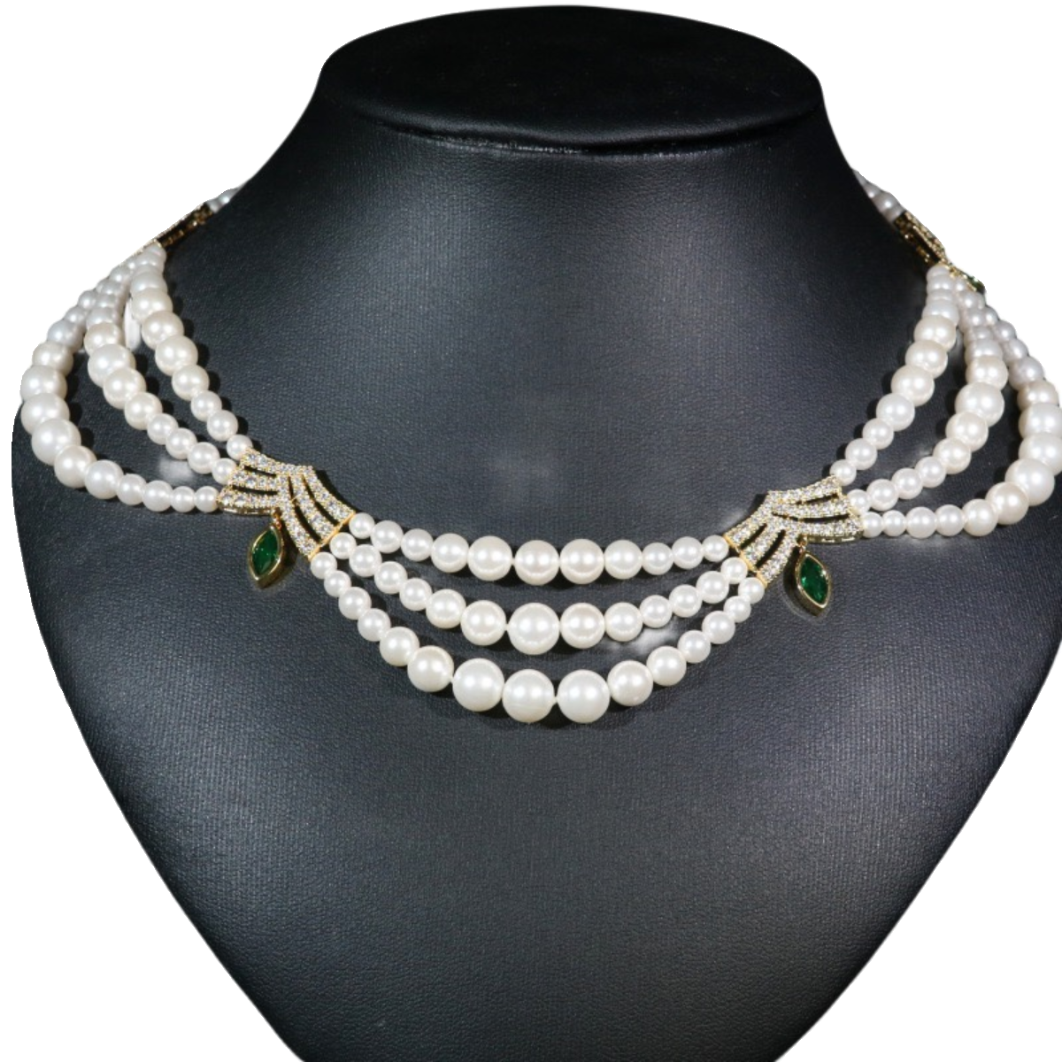 Layered Pearl Necklace Bridal Dress Accessories