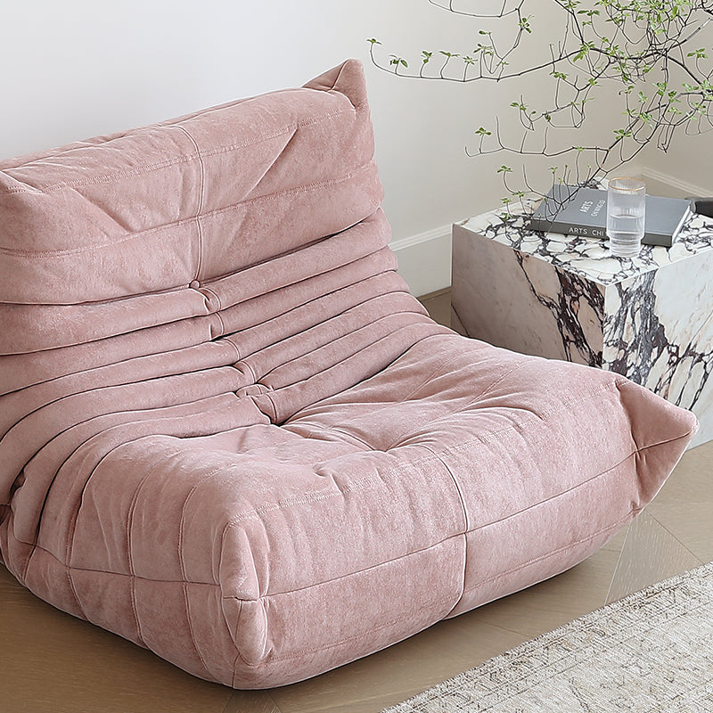 Girly pink single leisure chair minimalist designer modern minimalist ins style caterpillar lazy sofa