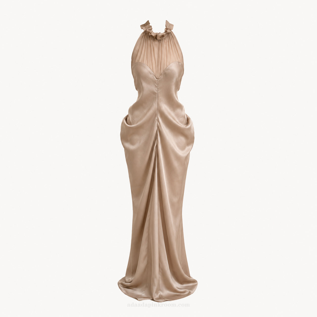 Draped Halter Dress