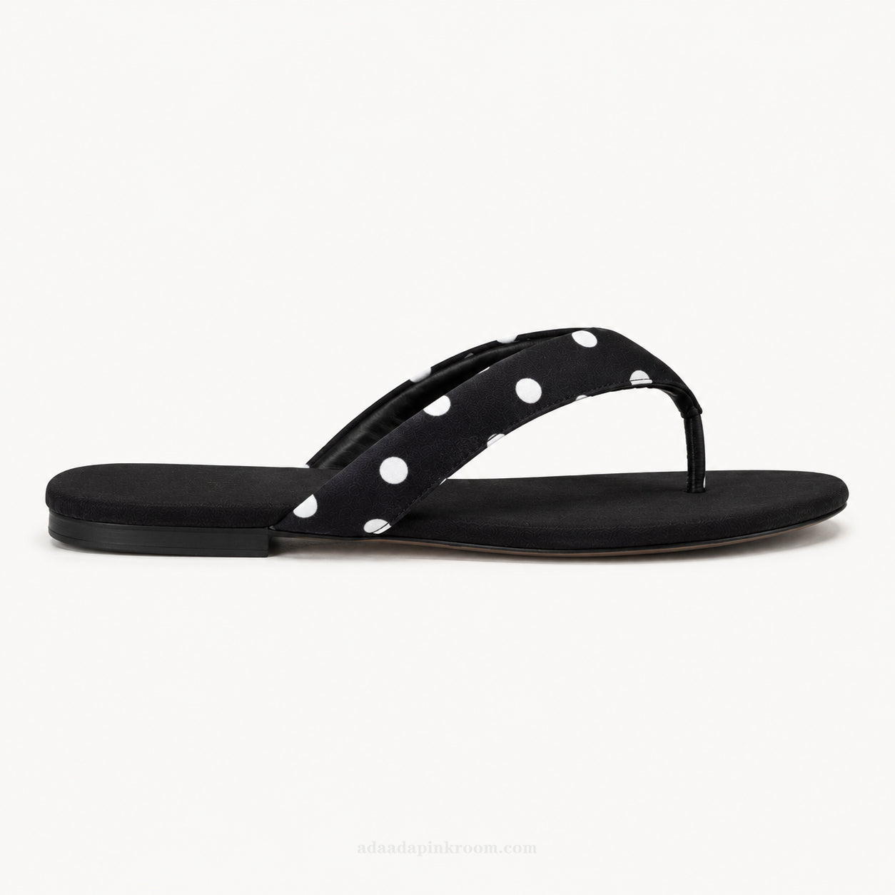 Polka Dot Flat Sandals