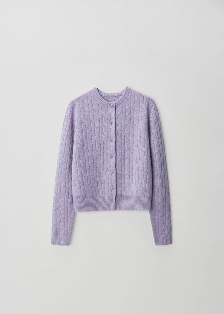 Pure cashmere cable knit sweater