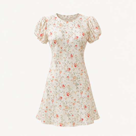 Primrose Silk Floral Mini Dress