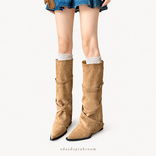 Sienna Buckle Strap Boots