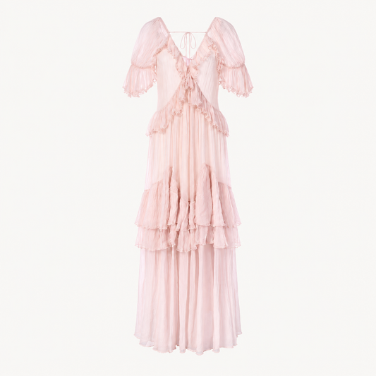 Camellia Ruffle Maxi Dress