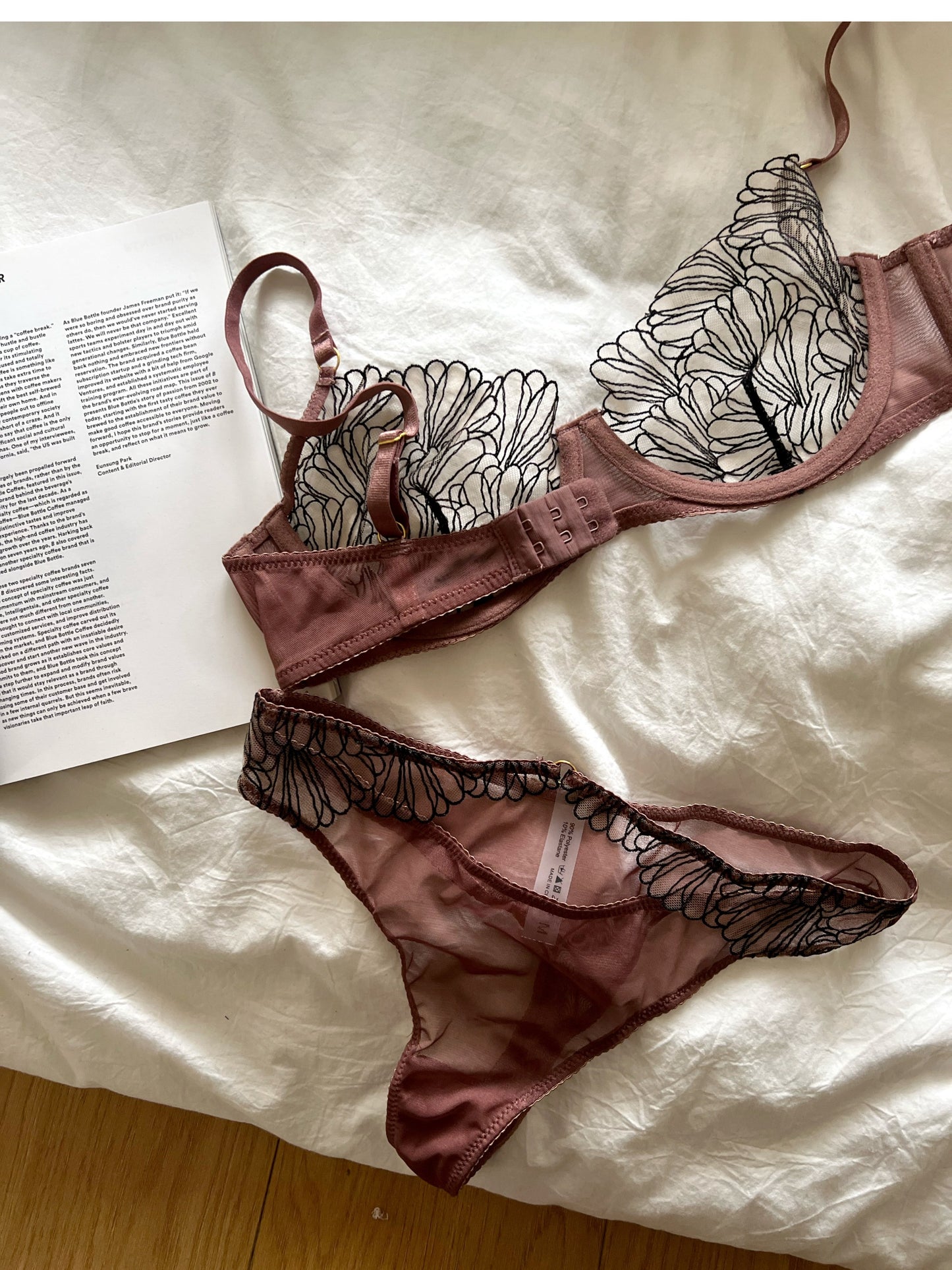 French sexy lace big bust underwear set