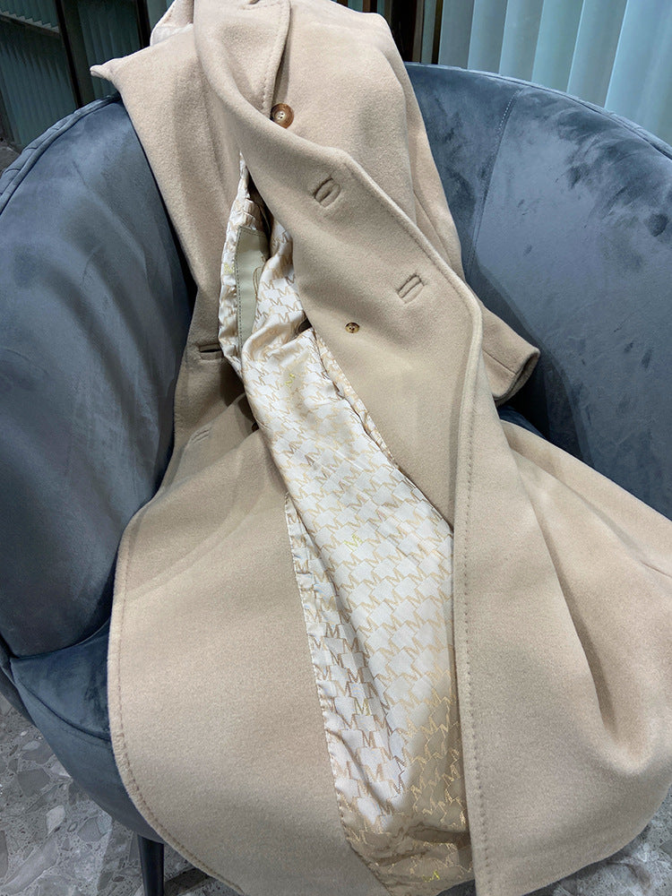 Sheep wool cashmere coat
