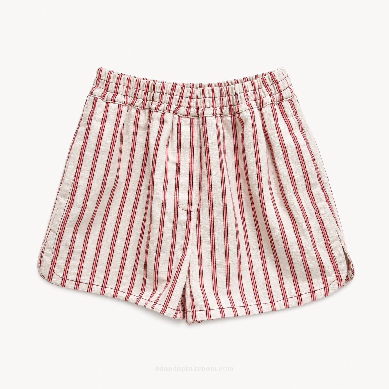 Red Stripe Relaxed Shorts