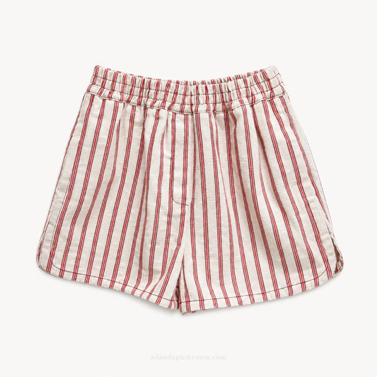 Red Stripe Relaxed Shorts