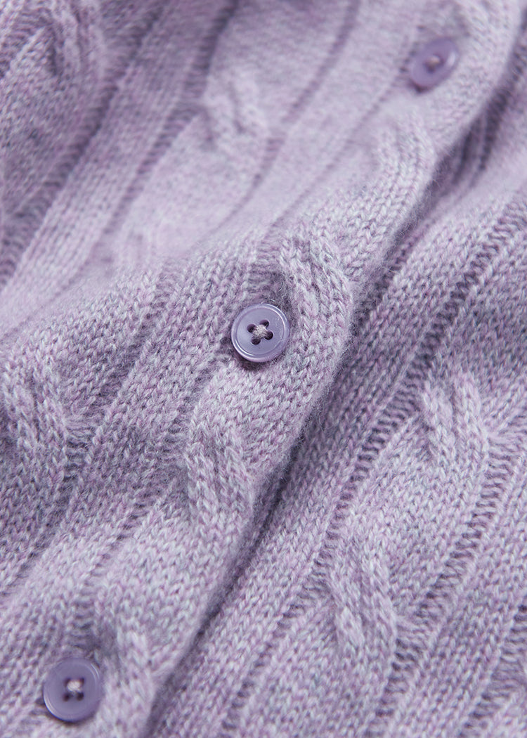 Pure cashmere cable knit sweater