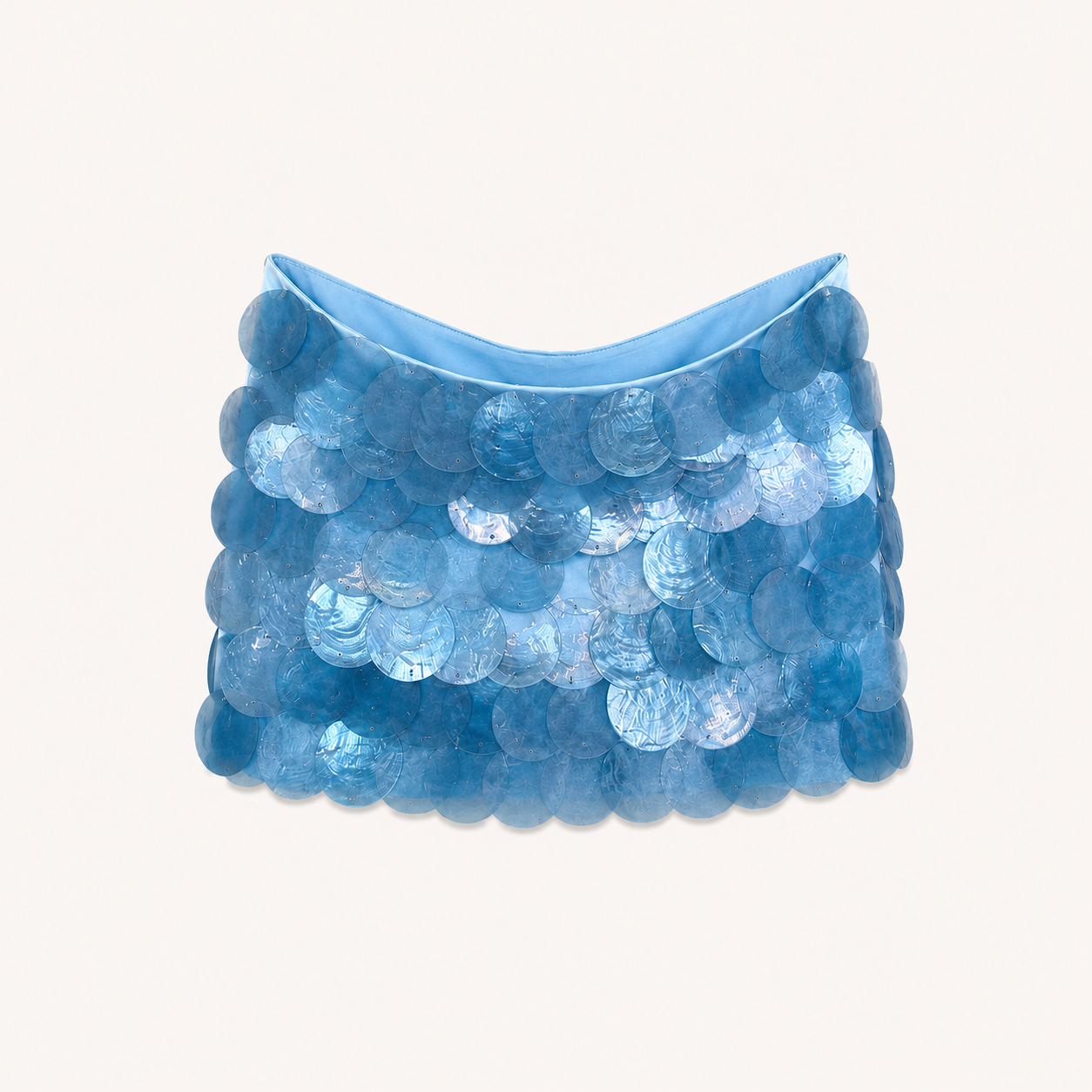 Disc Sequin Mini Skirt