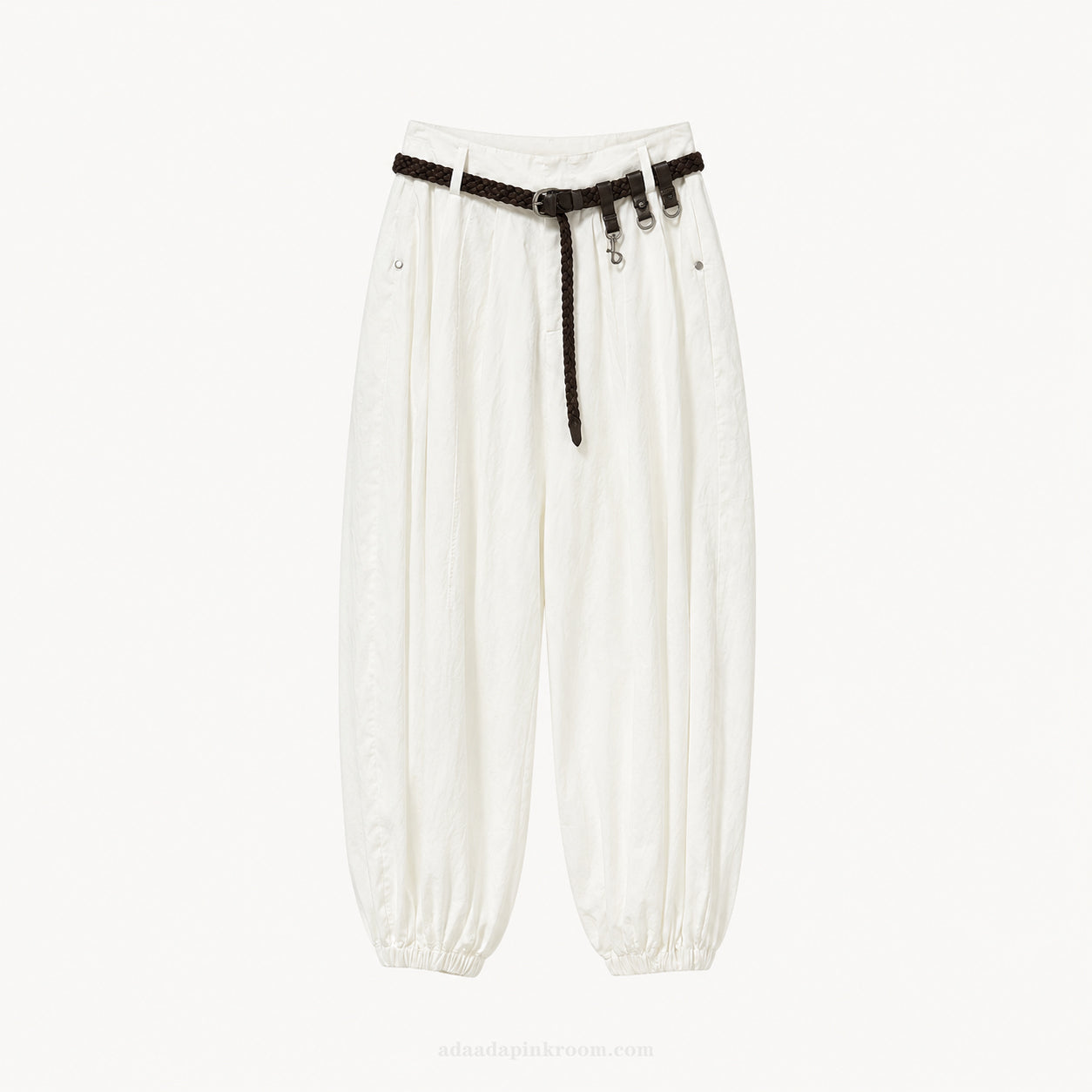 Belted Jogger Pants