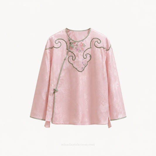 Mulberry Silk Jacquard Jacket