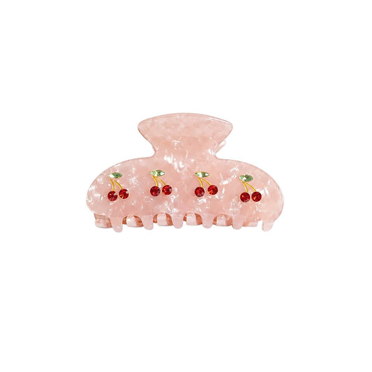 Medium Clip in Pink Cherry Milk