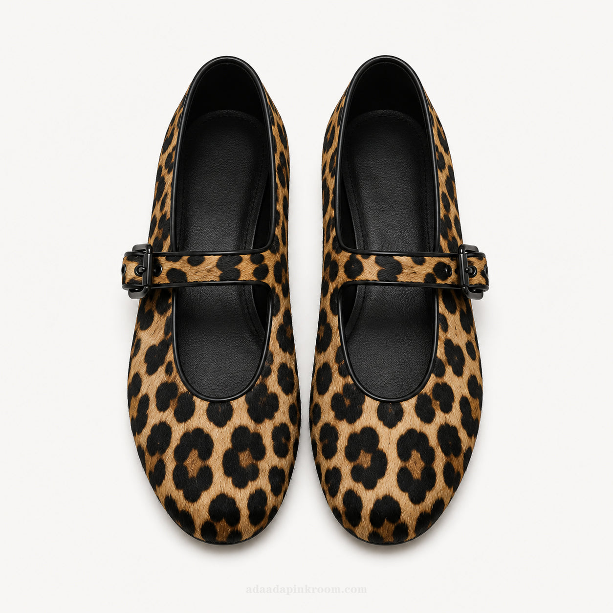 Leopard Print Mary Jane Flats