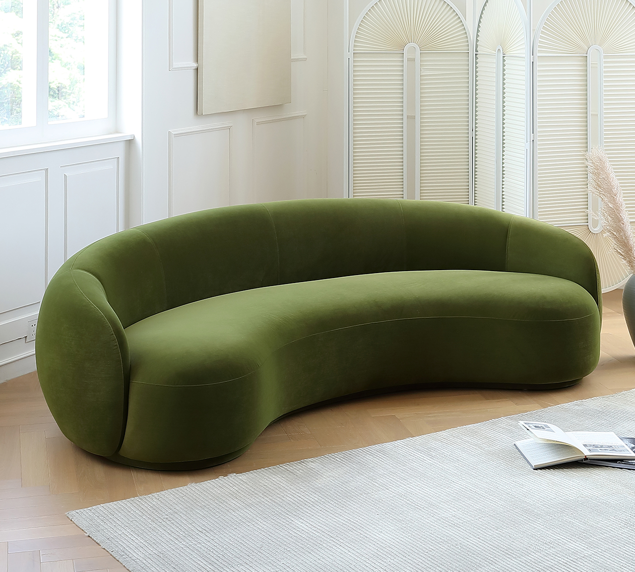 Minimalist special-shaped sofa Italian style designer living room Julep sofa curved cashew sofa