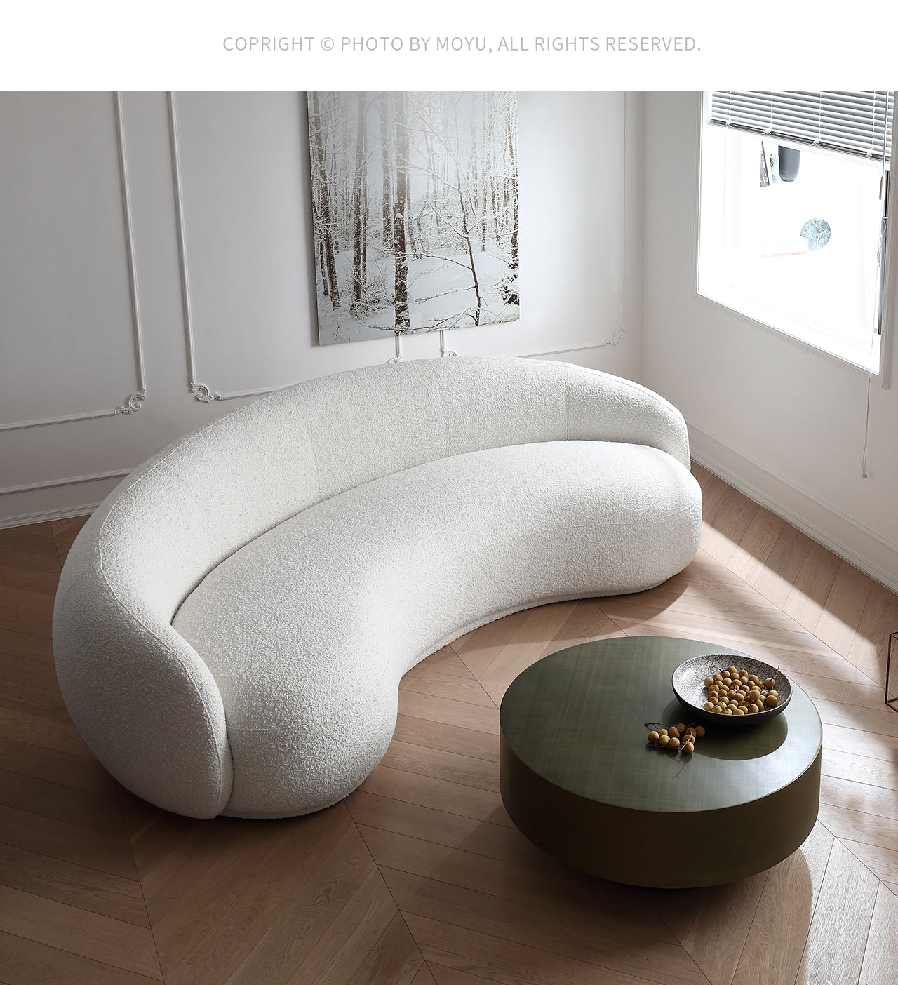Minimalist special-shaped sofa Italian style designer living room Julep sofa curved cashew sofa