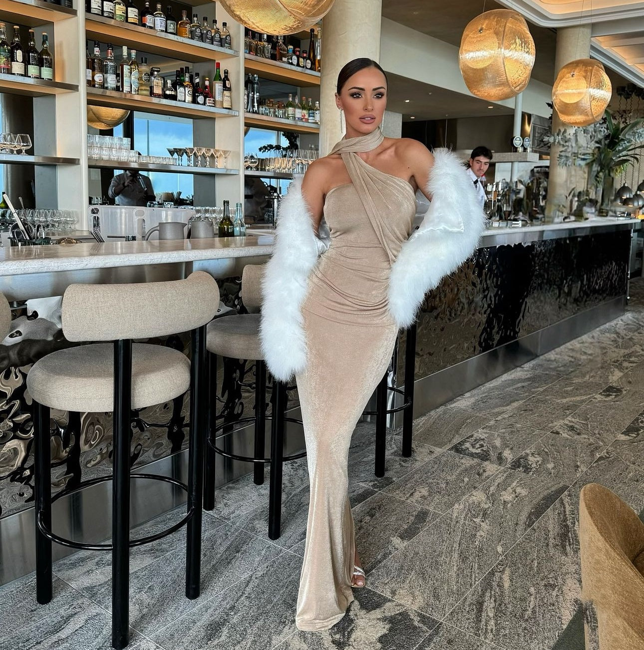 Elegant knitted dress